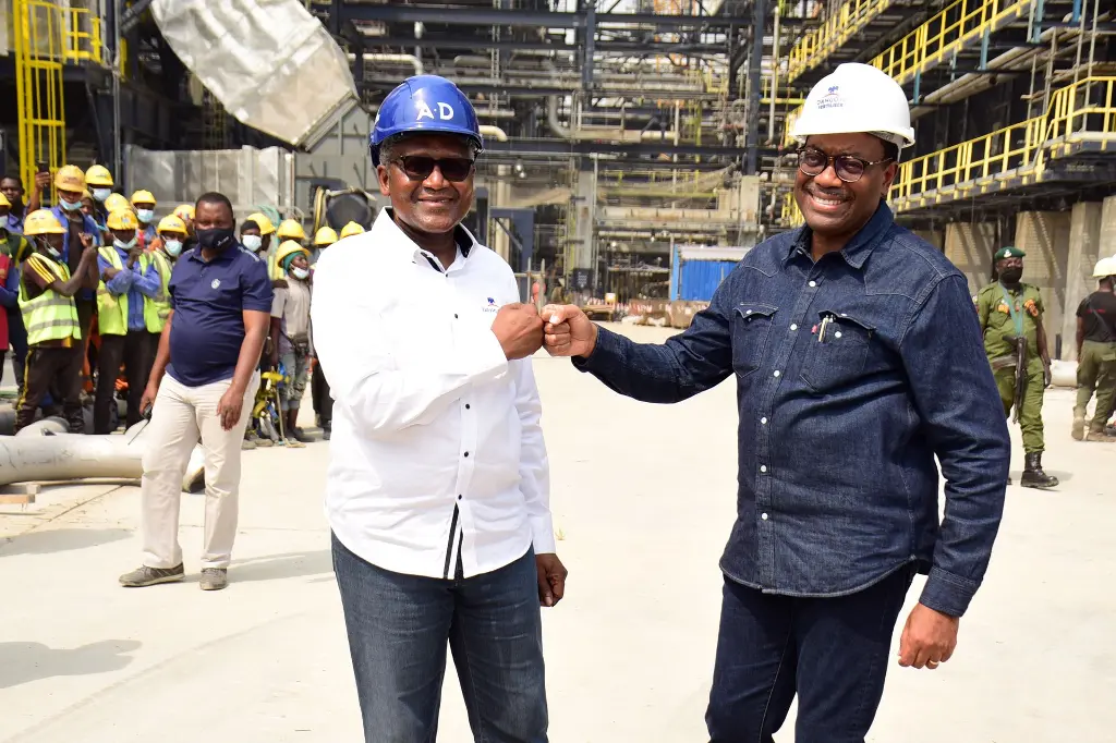 Aliko Dangote lors de l'inauguration de sa raffinerie de pétrole 